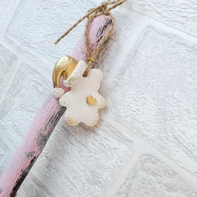 Играчка за елха мече със златна шапка