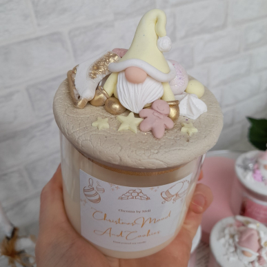 Коледна свещ с гном Biscuit Коледна свещ с гном Biscuit