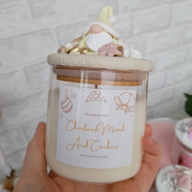 Коледна свещ с гном Biscuit Коледна свещ с гном Biscuit