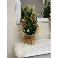 Украсена елха в саксия 2