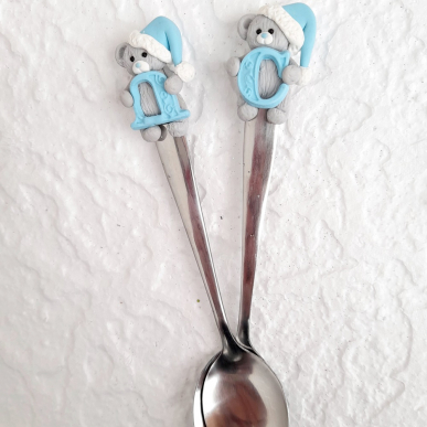 Лъжичка с мече и буква