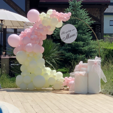 Арка с балони в шампанско 2