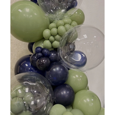 Украса за бал или рожден ден в зелено и тъмно синьо 