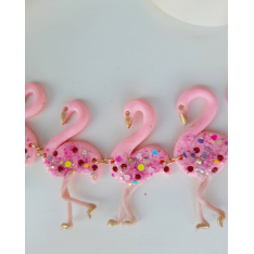 Колан с фламинго