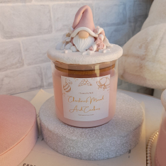 Ароматна соева свещ с гном Dusty pink