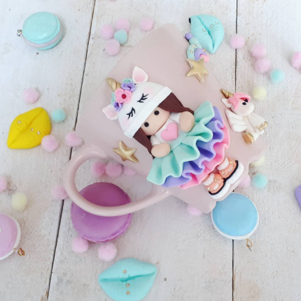 Чаша с кукла и еднорог Чаша с кукла и еднорог