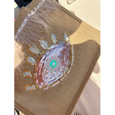 Плажна чанта "Shimmering dustyrose"