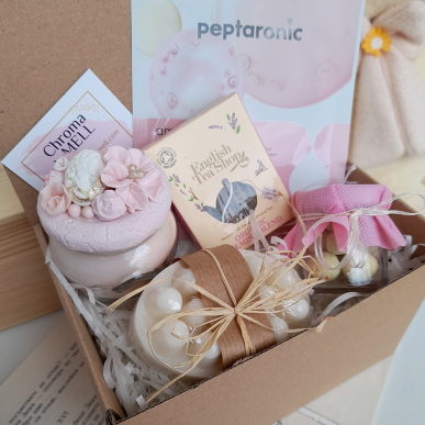 Подаръчен сет с масажен сапун и ароматна свещ