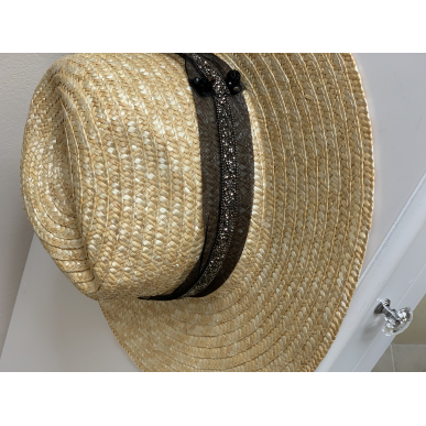 Сламена шапка Black Crystal